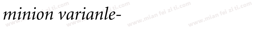 minion varianle字体转换